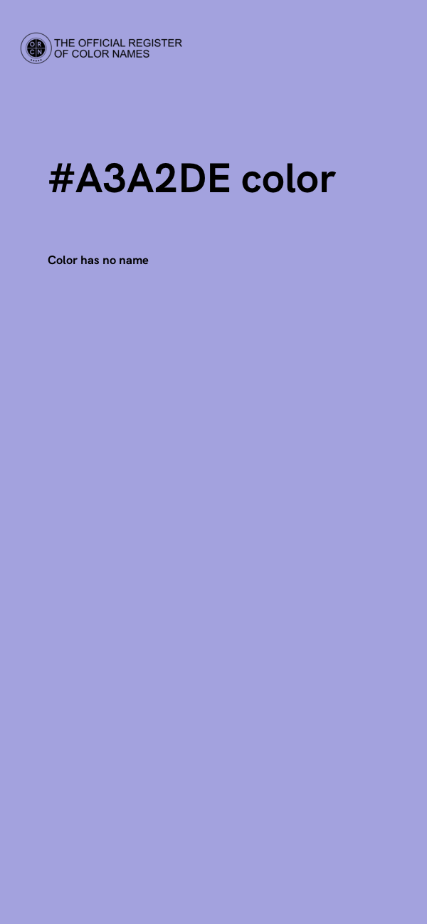 #A3A2DE color image