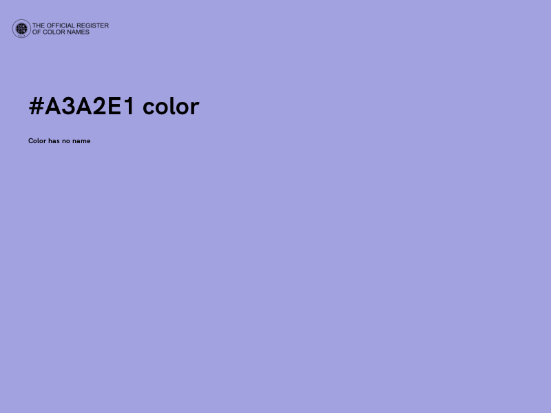 #A3A2E1 color image
