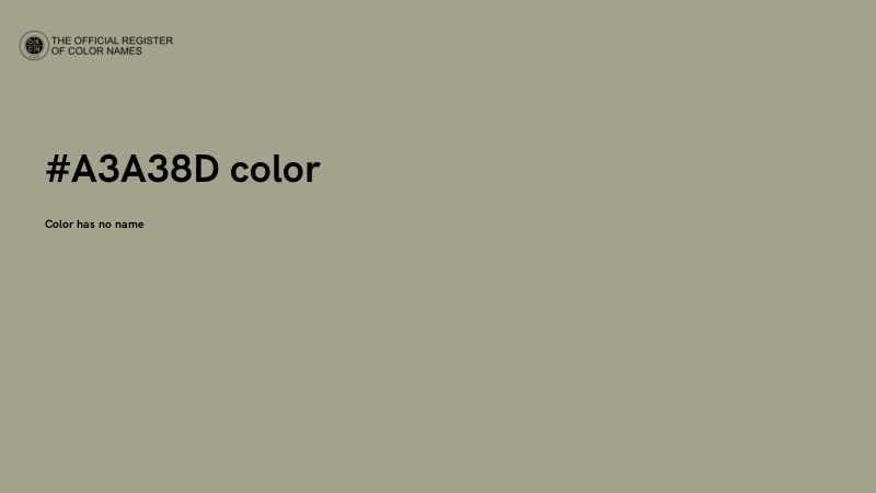 #A3A38D color image