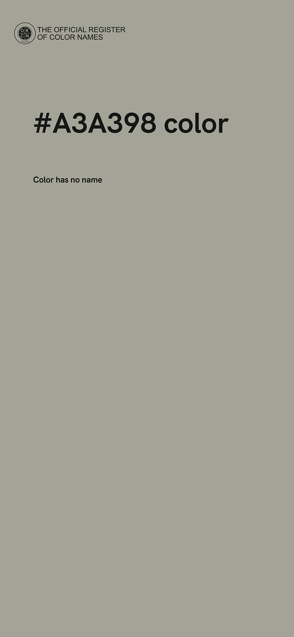 #A3A398 color image