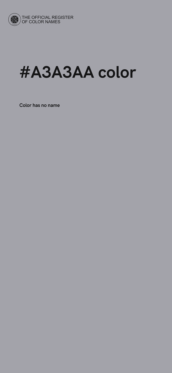 #A3A3AA color image