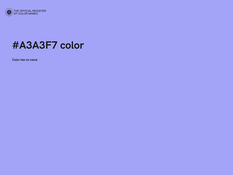 #A3A3F7 color image