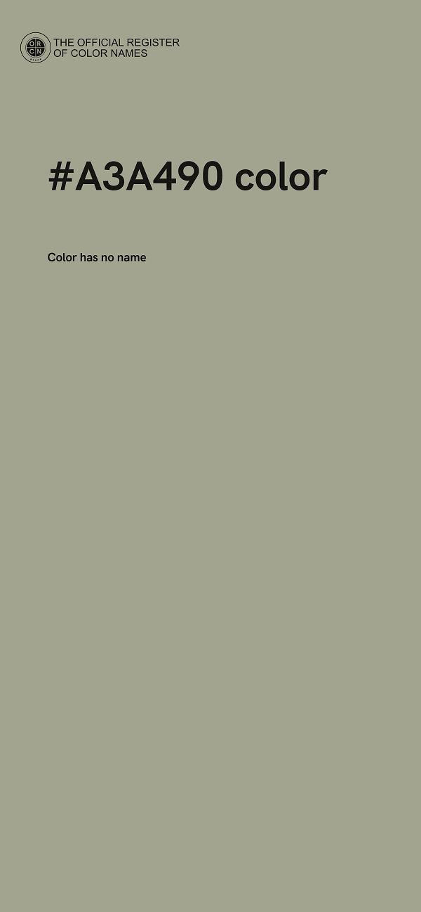 #A3A490 color image