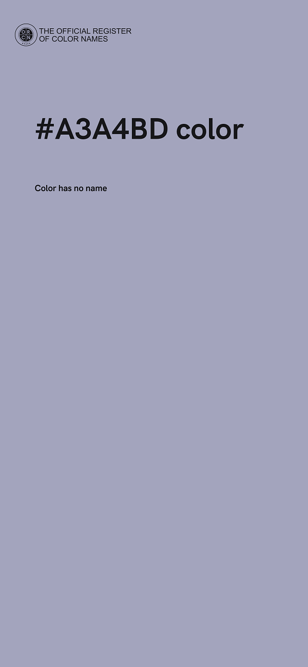 #A3A4BD color image