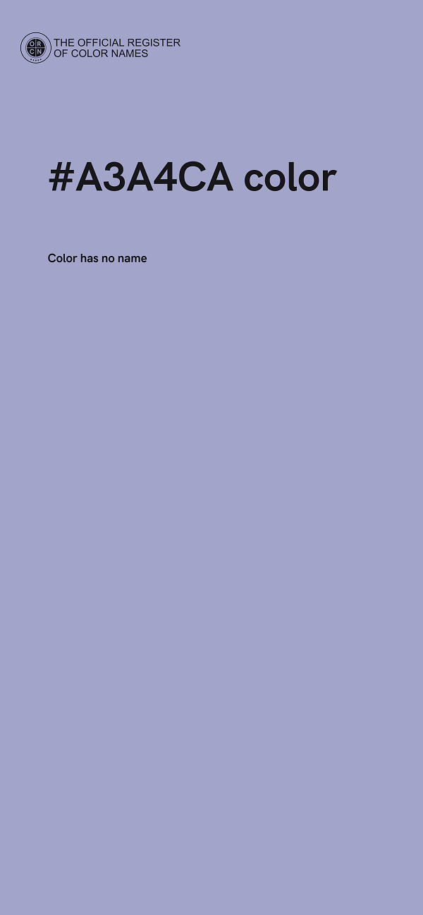 #A3A4CA color image