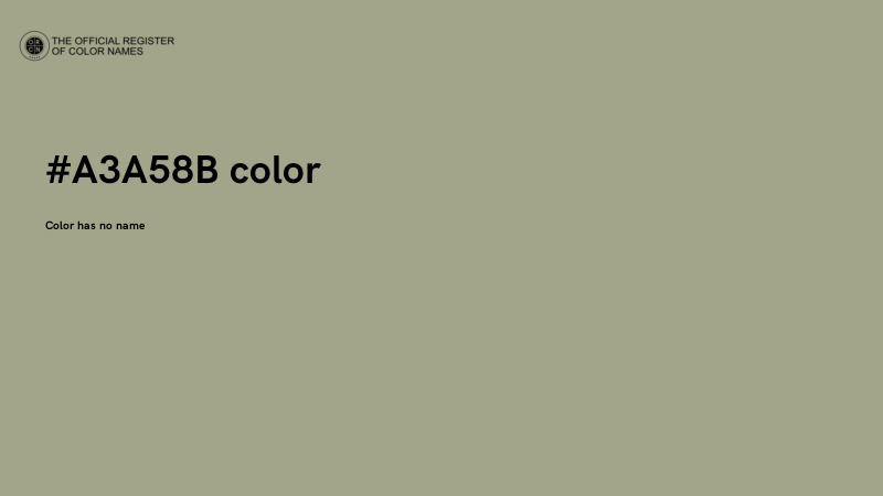 #A3A58B color image