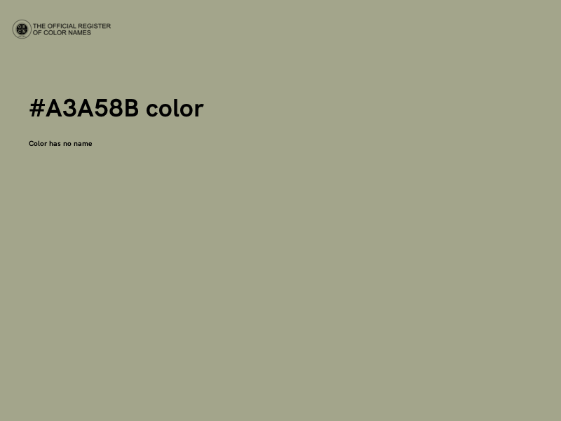 #A3A58B color image
