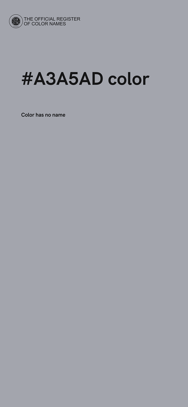 #A3A5AD color image