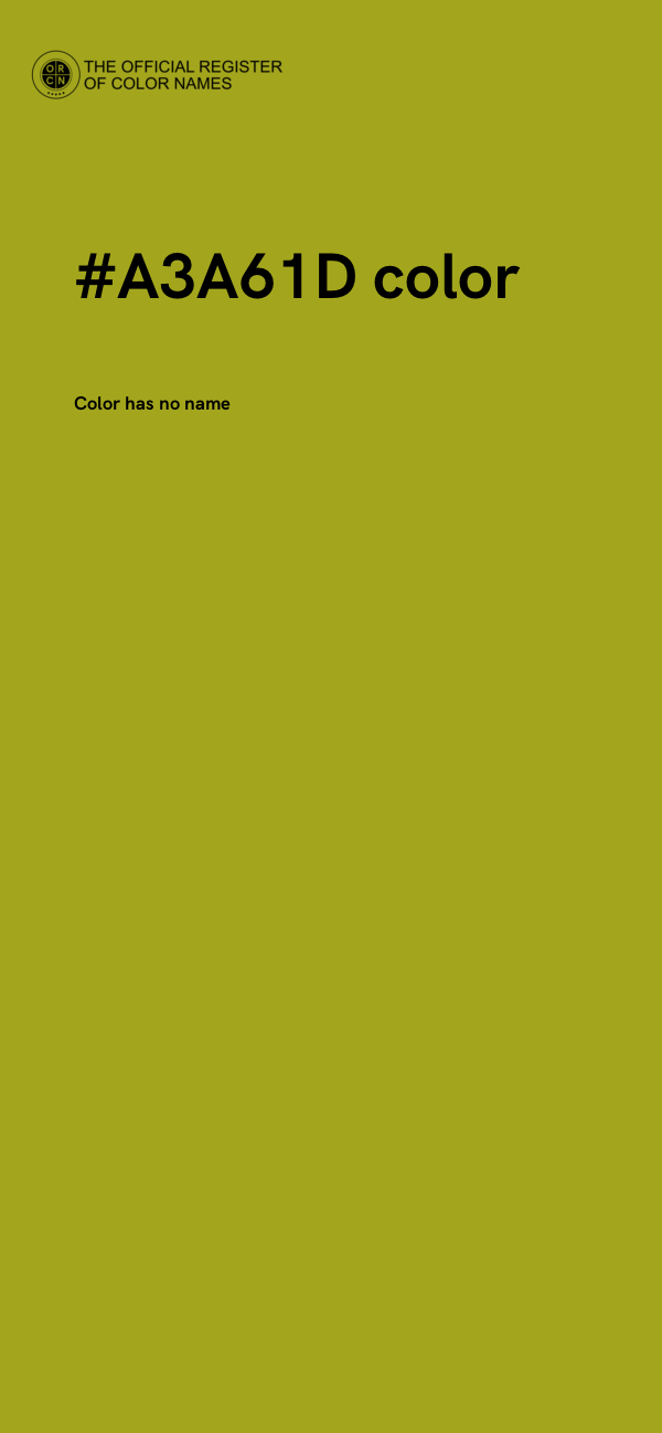 #A3A61D color image