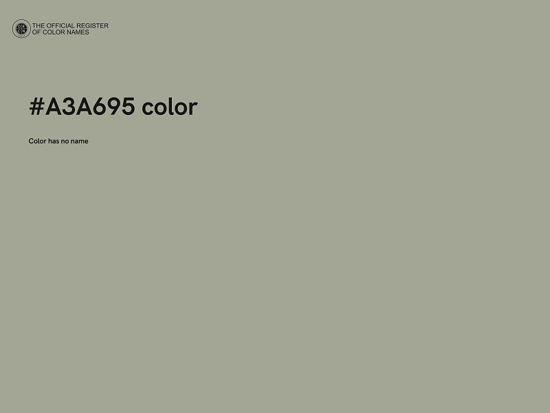 #A3A695 color image