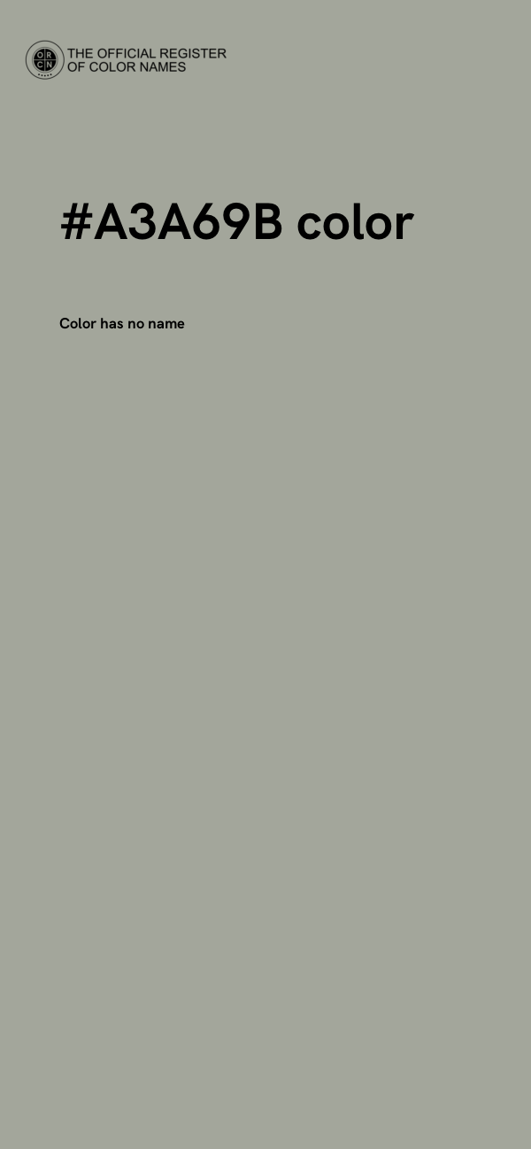#A3A69B color image