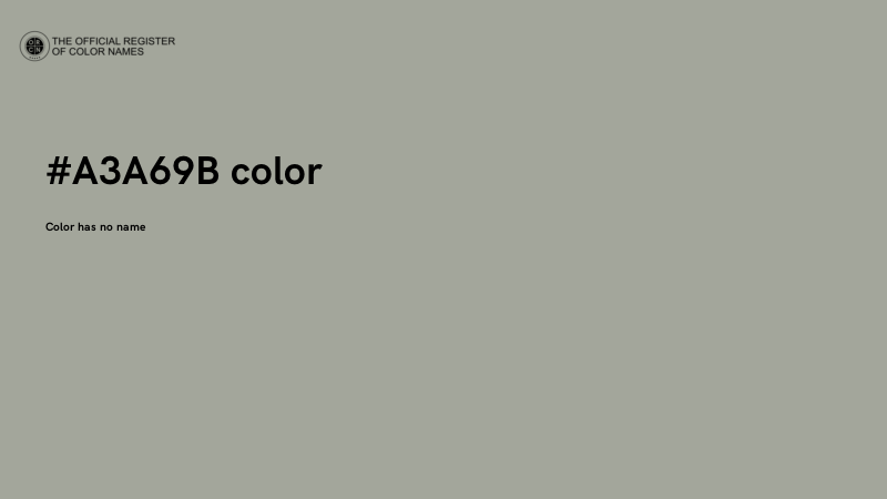 #A3A69B color image