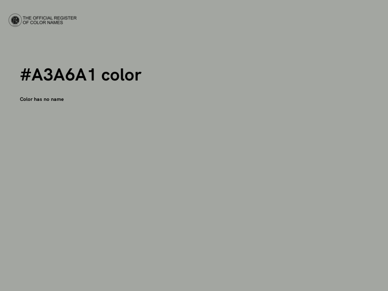 #A3A6A1 color image