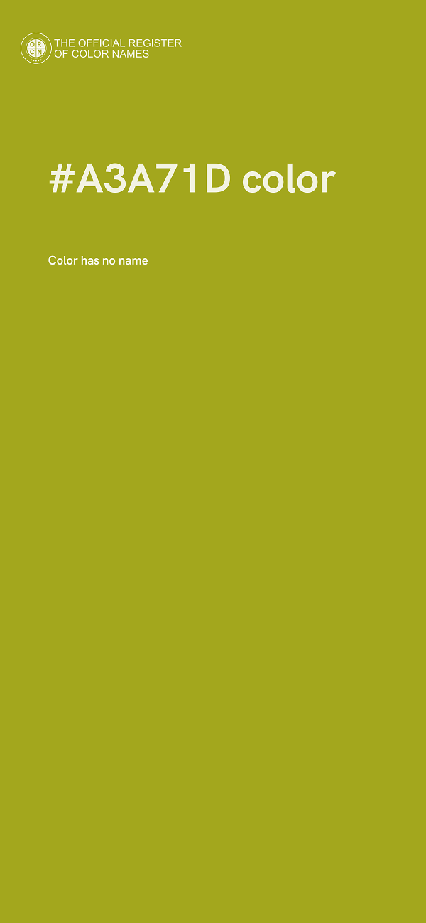 #A3A71D color image