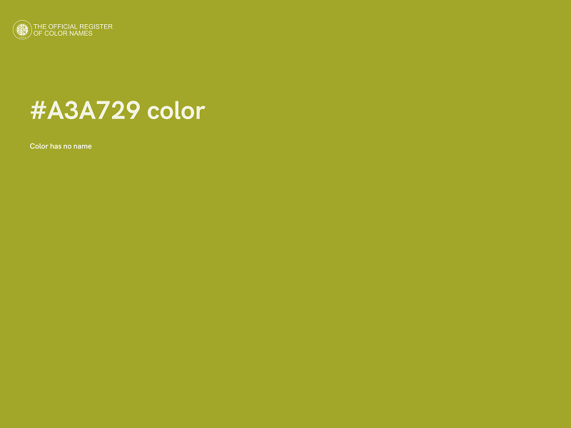 #A3A729 color image