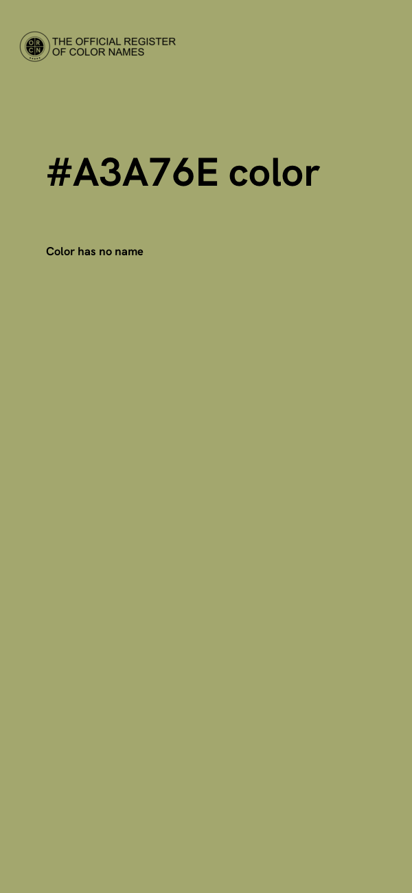 #A3A76E color image