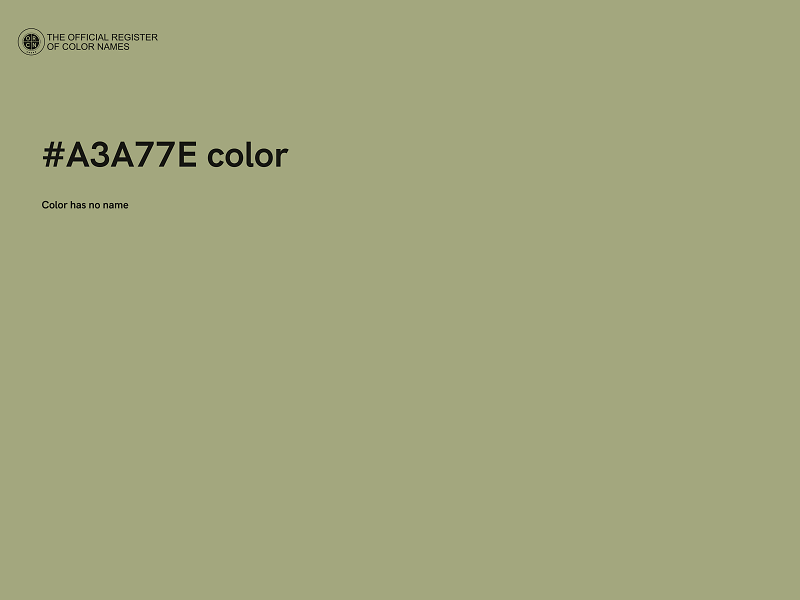 #A3A77E color image