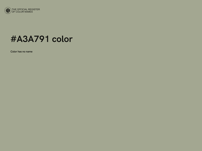 #A3A791 color image