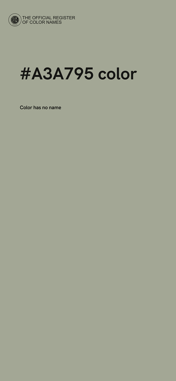 #A3A795 color image