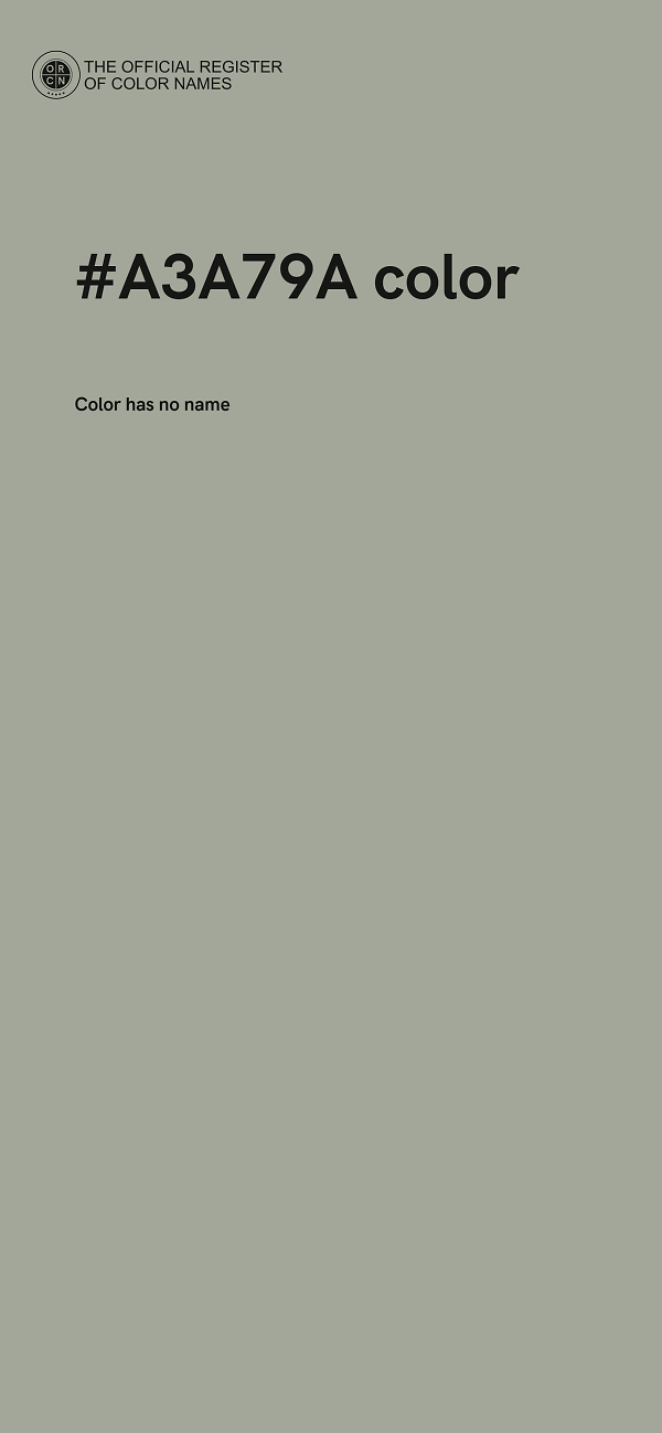 #A3A79A color image