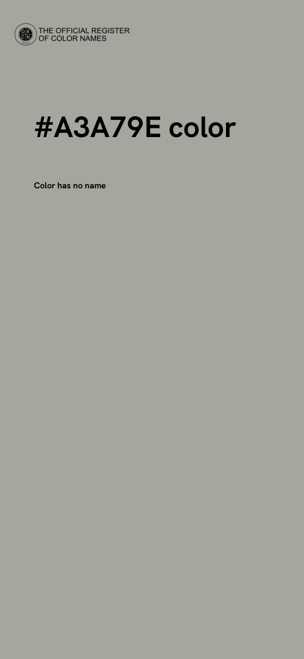 #A3A79E color image
