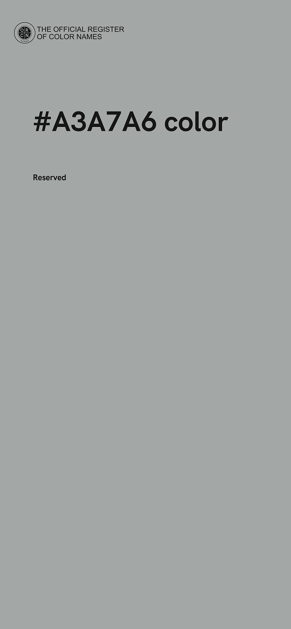 #A3A7A6 color image