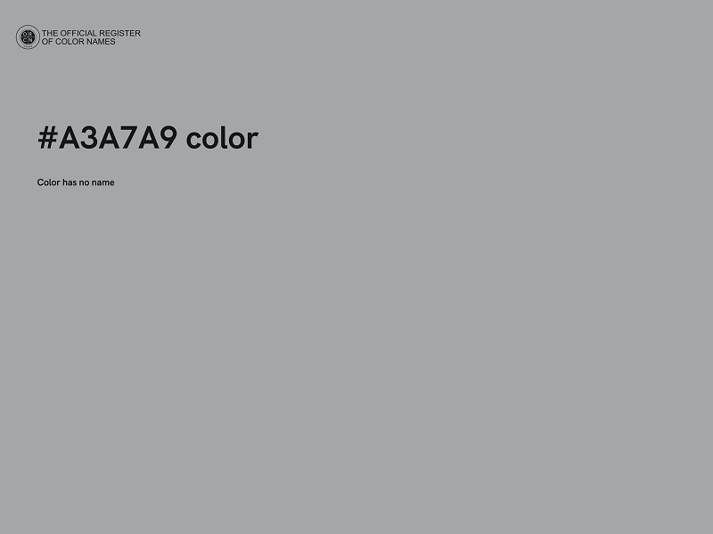 #A3A7A9 color image