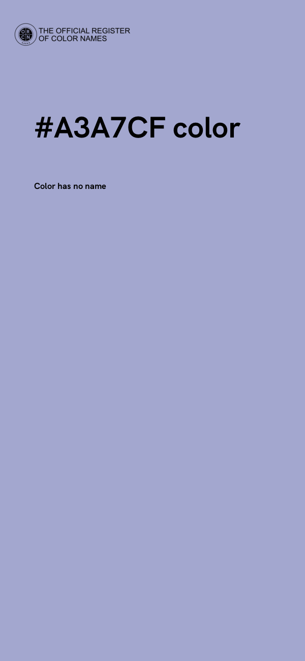 #A3A7CF color image
