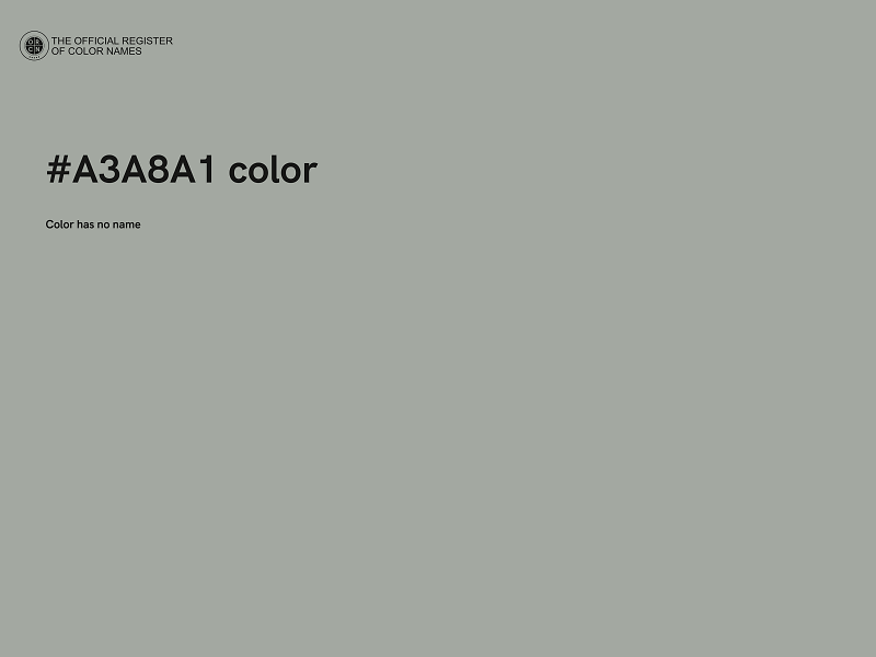 #A3A8A1 color image
