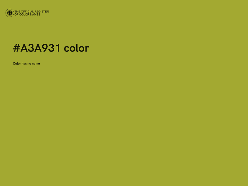 #A3A931 color image