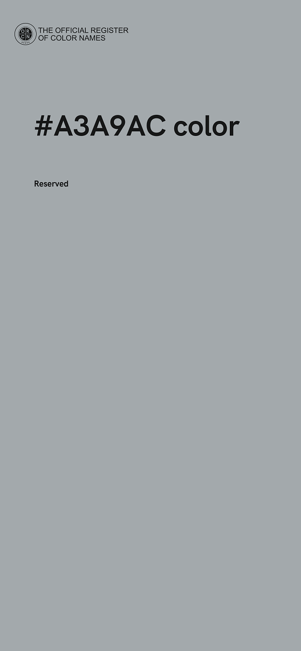 #A3A9AC color image