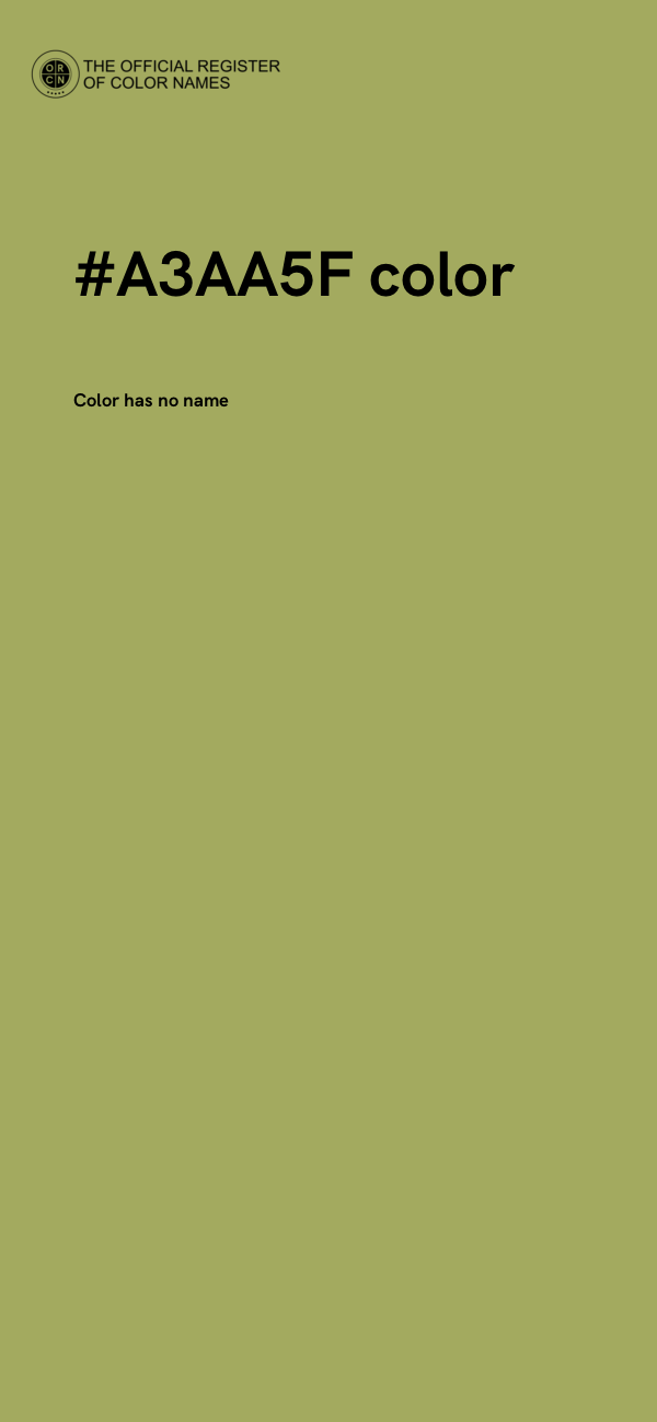#A3AA5F color image