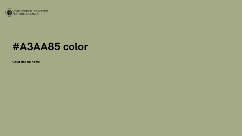 #A3AA85 color image