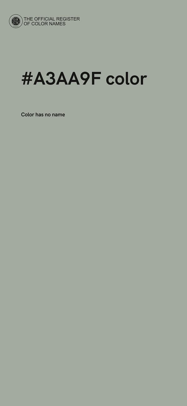 #A3AA9F color image