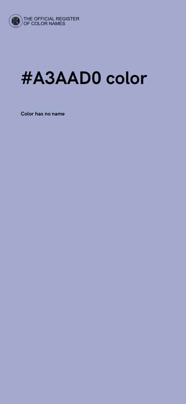 #A3AAD0 color image