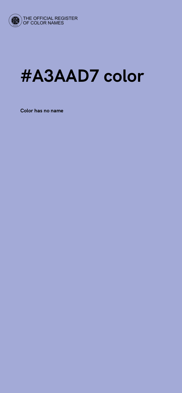 #A3AAD7 color image