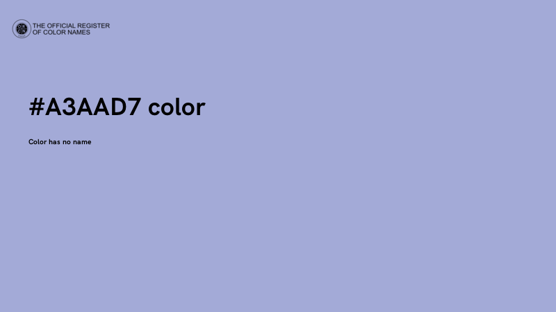 #A3AAD7 color image