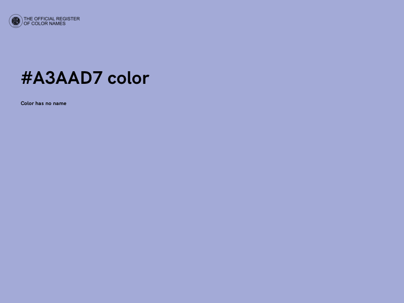#A3AAD7 color image