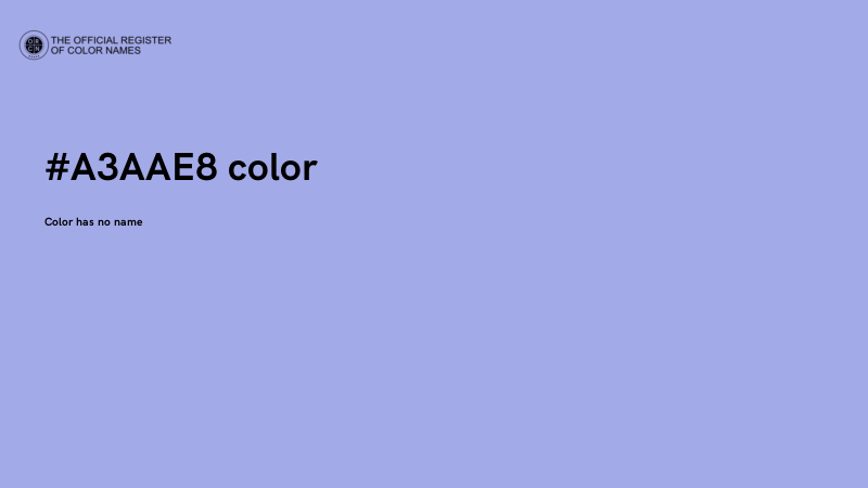 #A3AAE8 color image