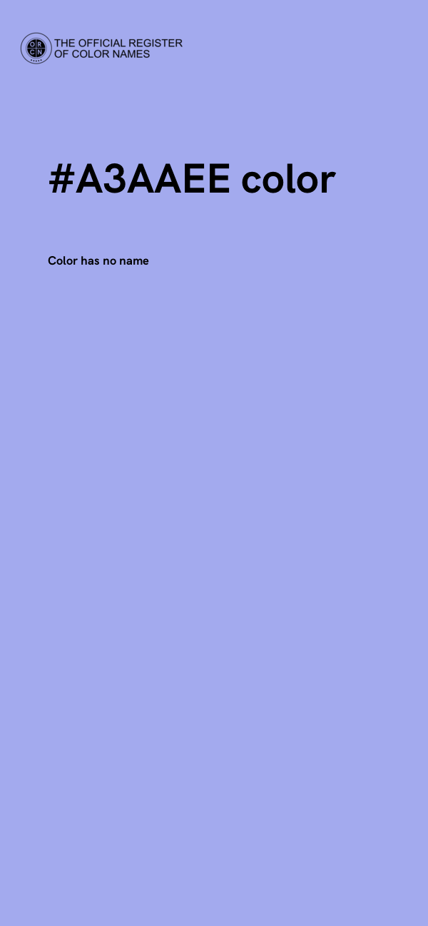 #A3AAEE color image