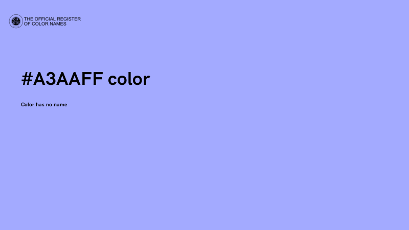 #A3AAFF color image