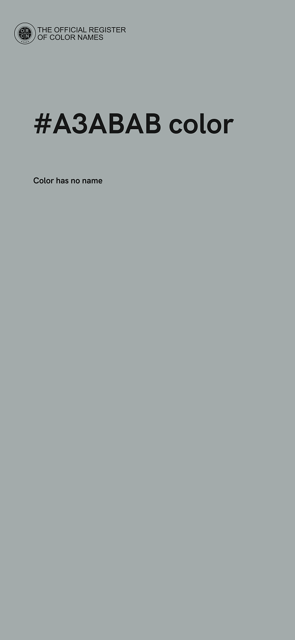 #A3ABAB color image