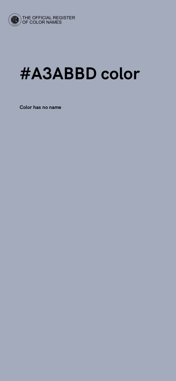 #A3ABBD color image