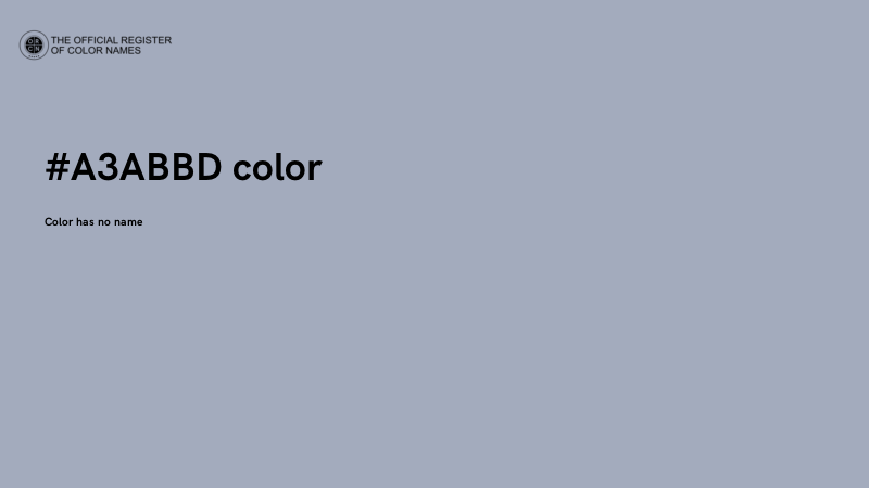 #A3ABBD color image