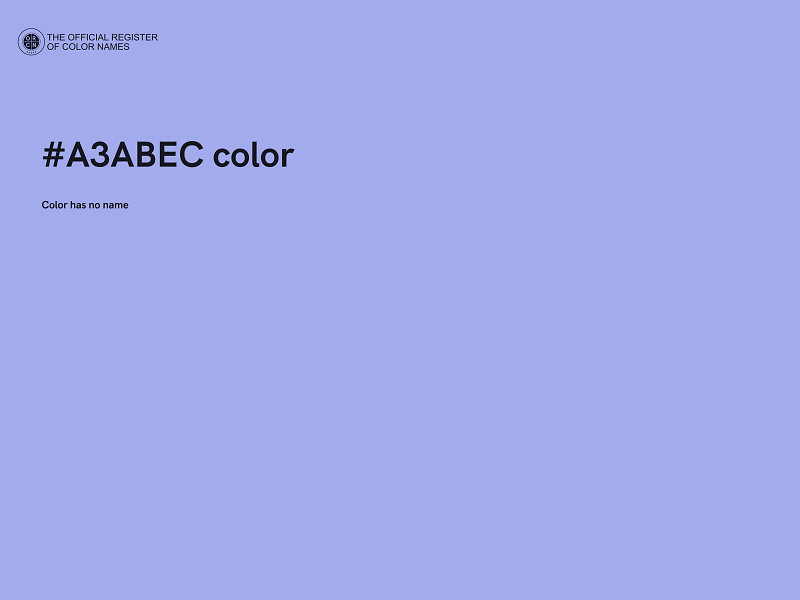 #A3ABEC color image