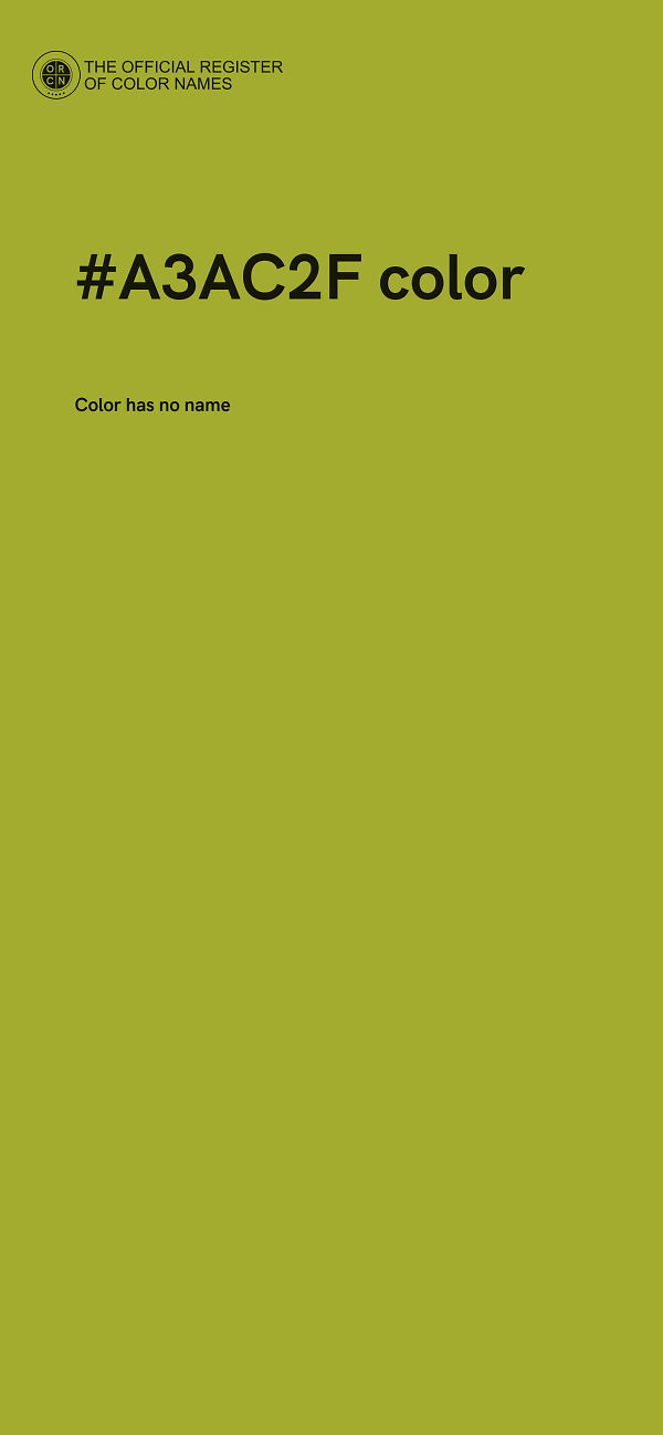 #A3AC2F color image