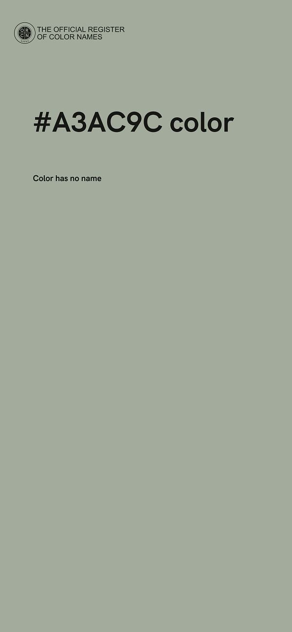 #A3AC9C color image