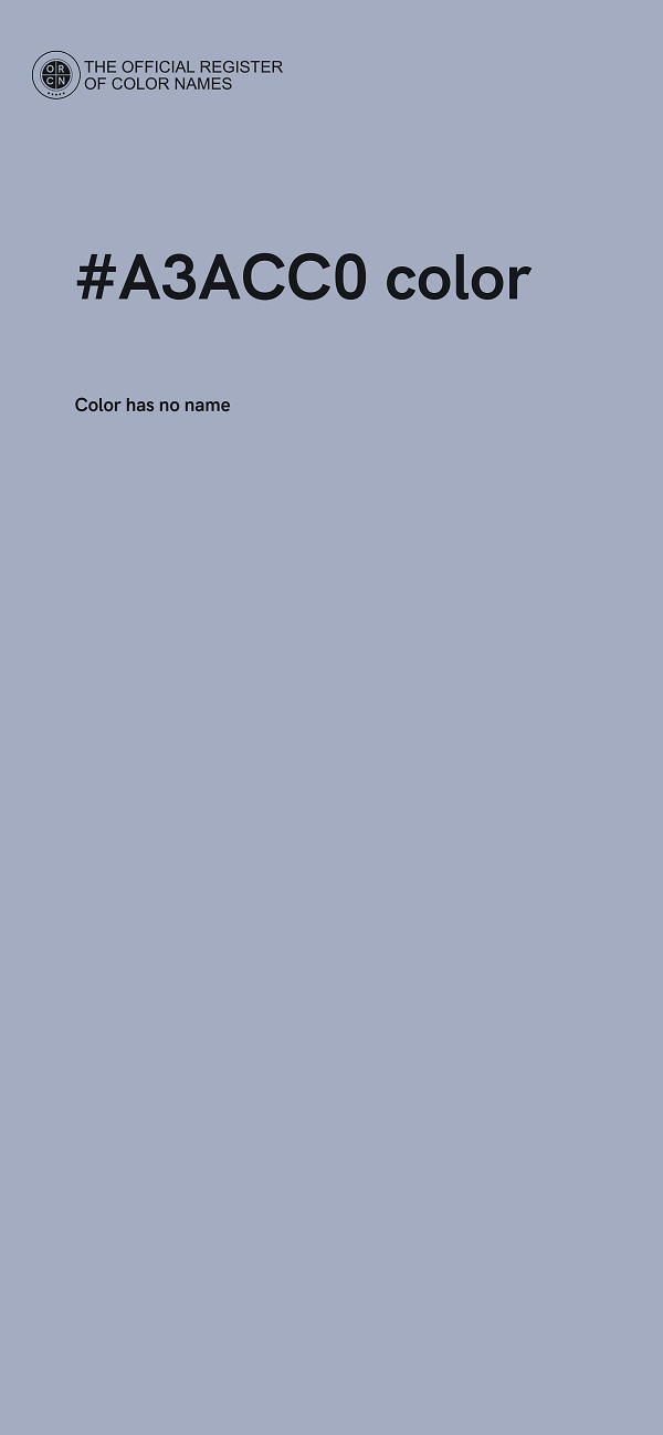 #A3ACC0 color image