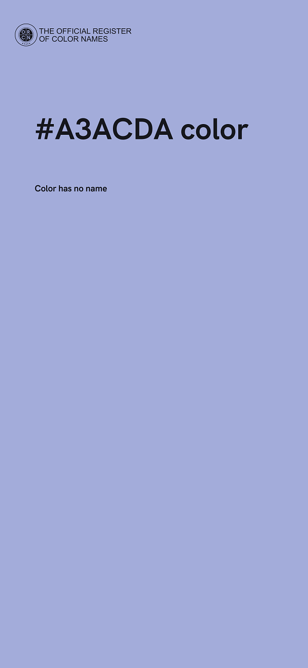 #A3ACDA color image