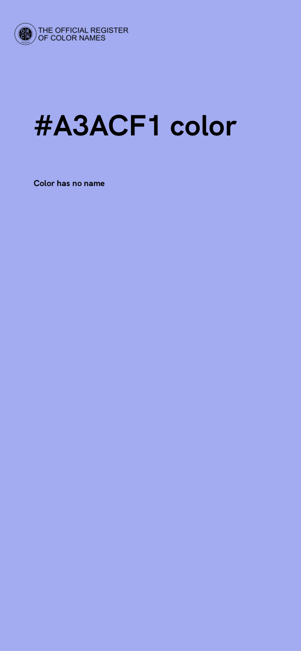 #A3ACF1 color image